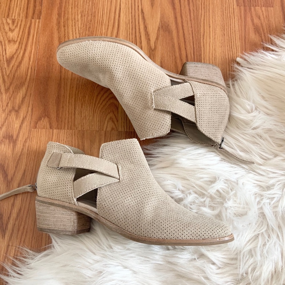 dolce vita koree perforated cut out booties